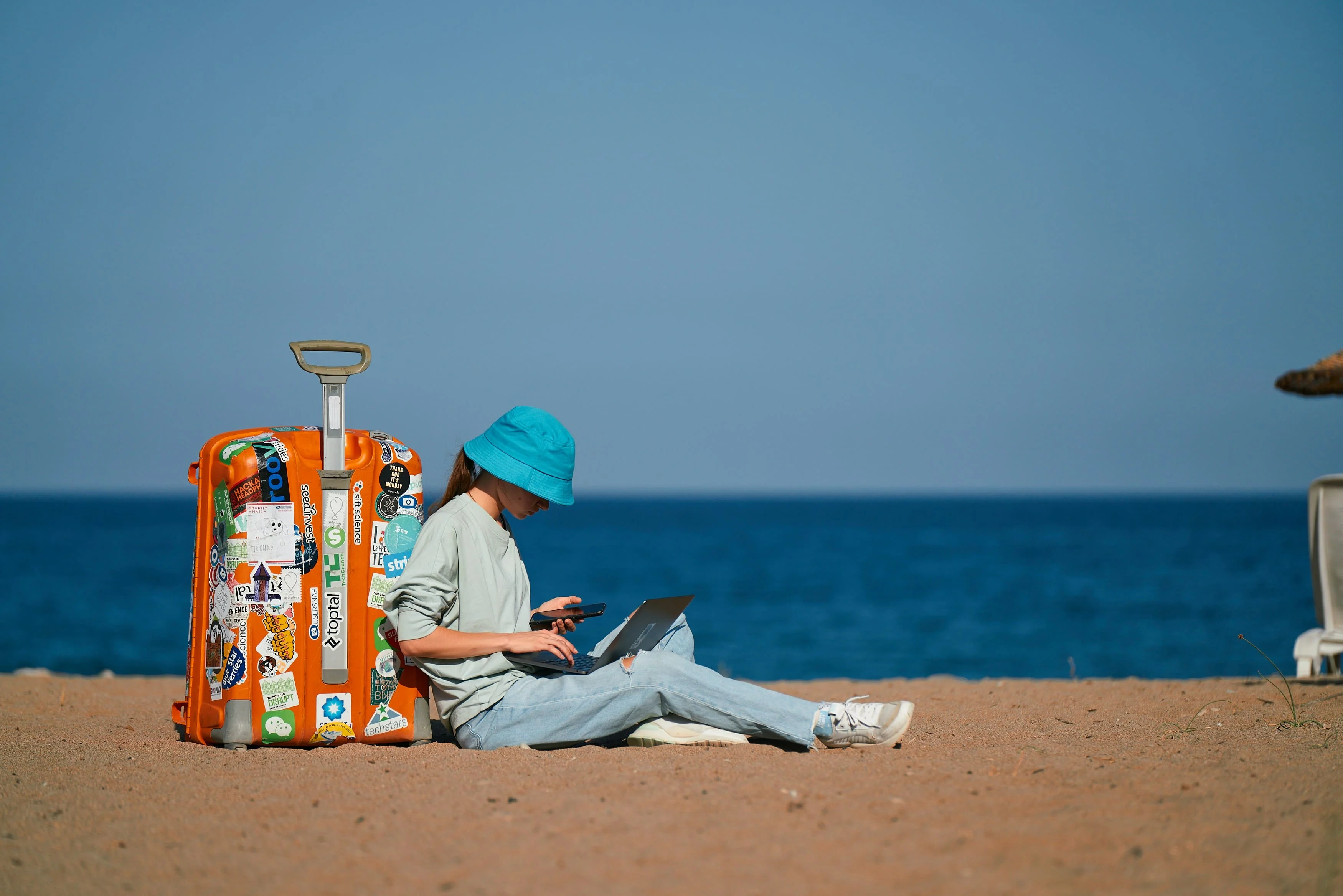 Digital nomad bekerja di coworking space Bali