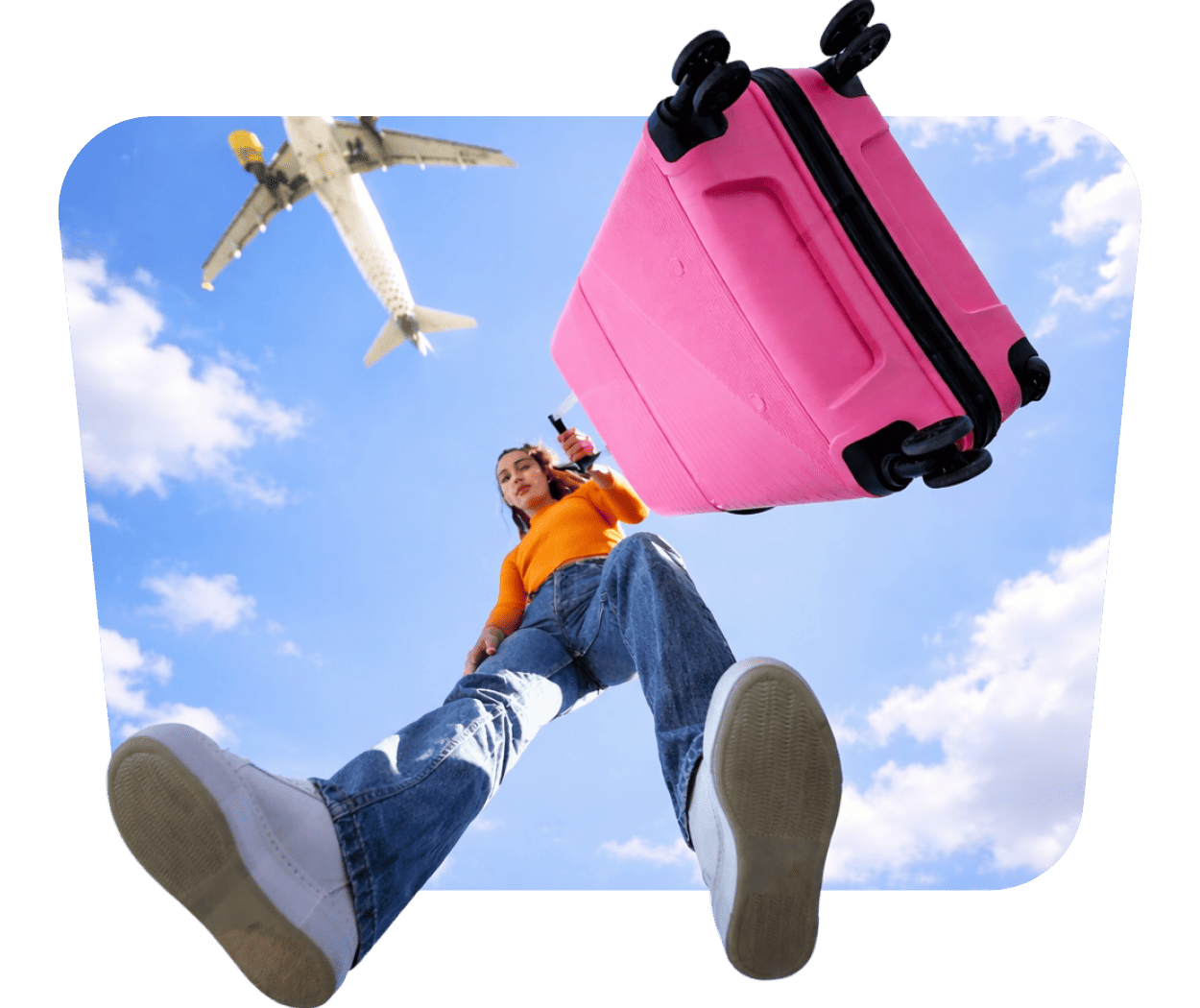 Traveler dengan koper